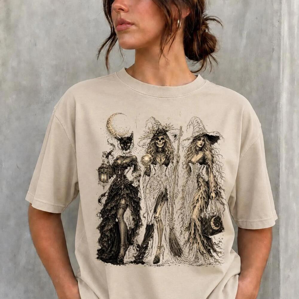 S Girls Halloween T-Shirt, Best Friends Spooky Shirt, Skeleton Girly Shirt